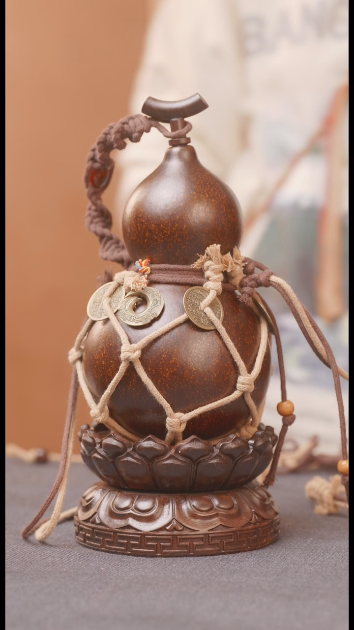 772号链接精品大漆葫芦现货现发[一物一拍]不包含莲花底座