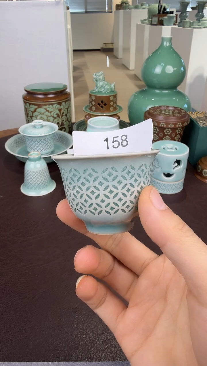 青瓷手工茶器包邮不带礼盒