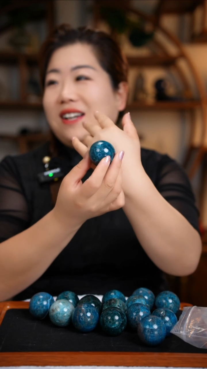 球磷灰石未镶嵌蓝磷灰球D533多样性发其一110+