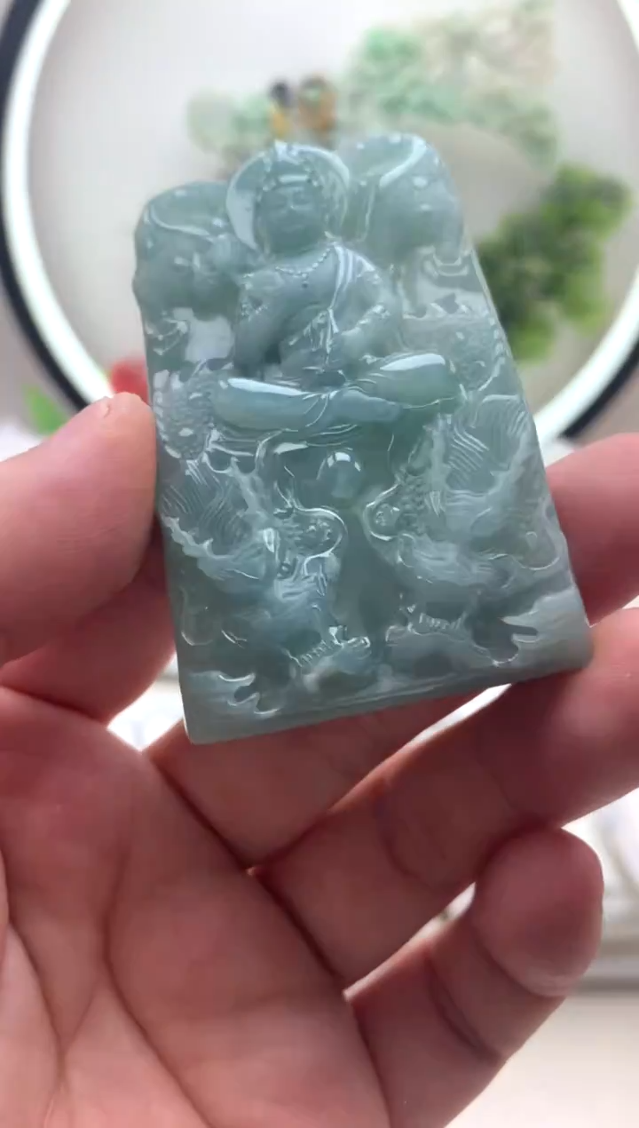 颈饰未镶嵌翡翠大势至