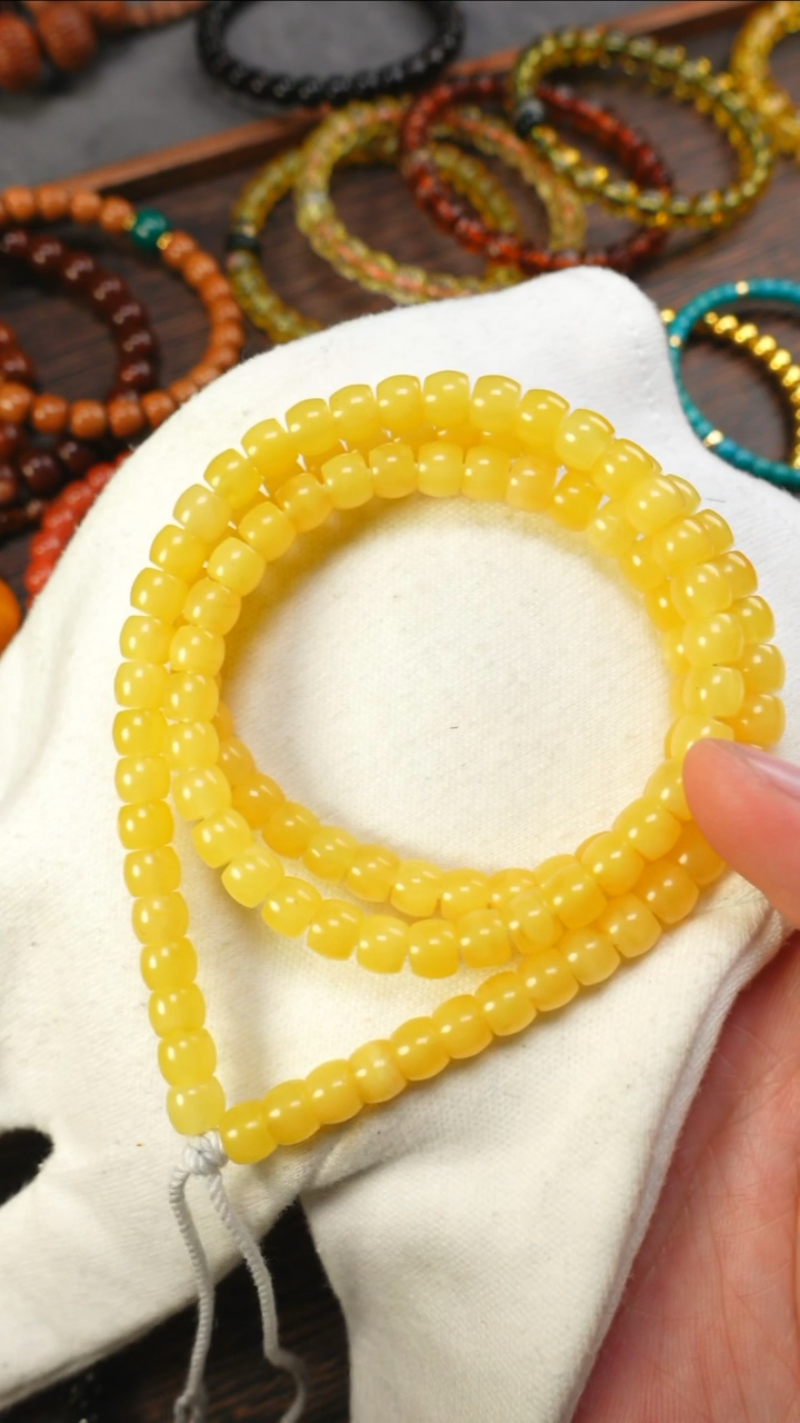 【闪购商品】蜜蜡手链未镶嵌2466/6.5mm蜜蜡108