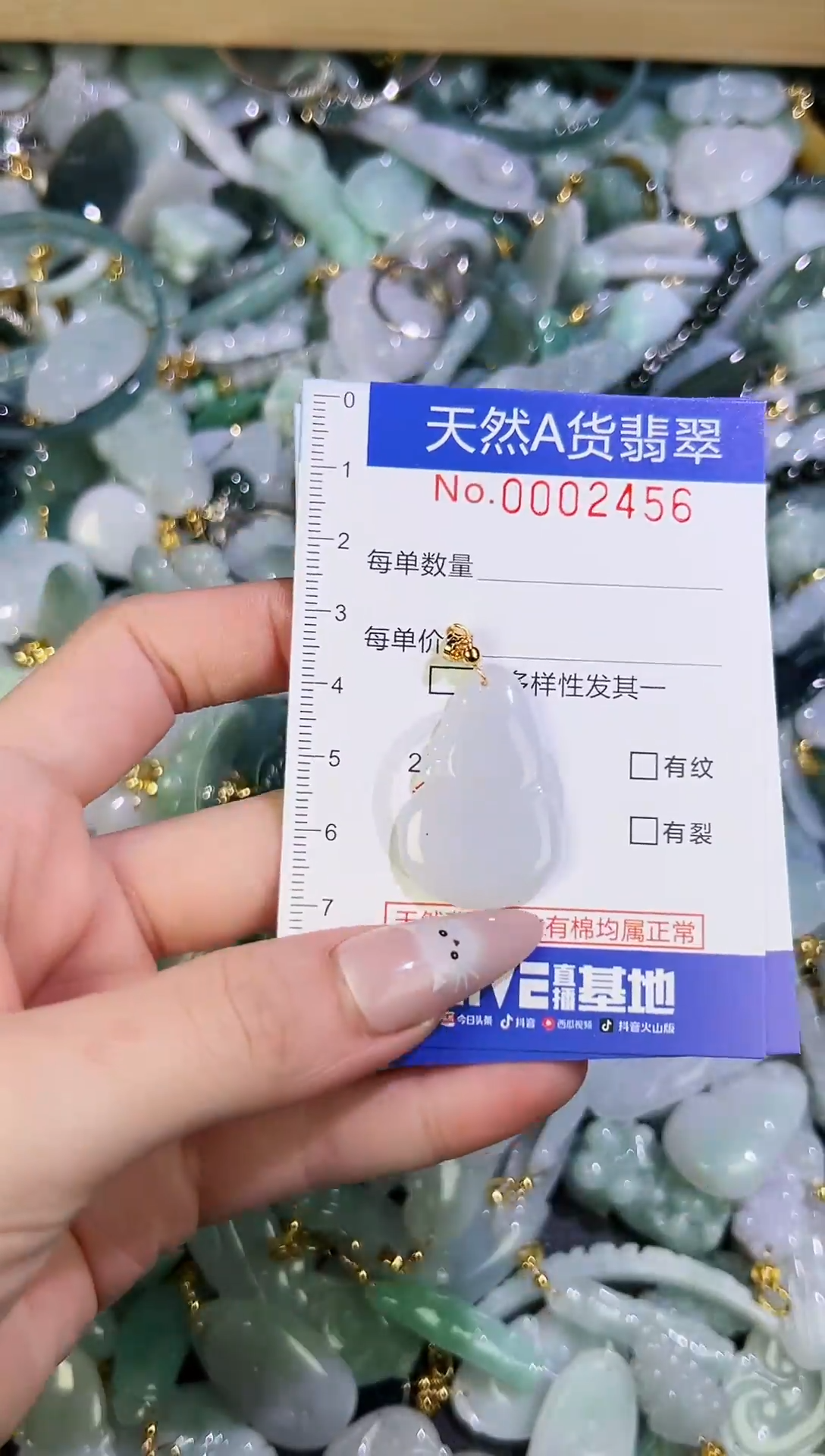 【闪购商品】翡翠颈饰未镶嵌天然翡翠A货