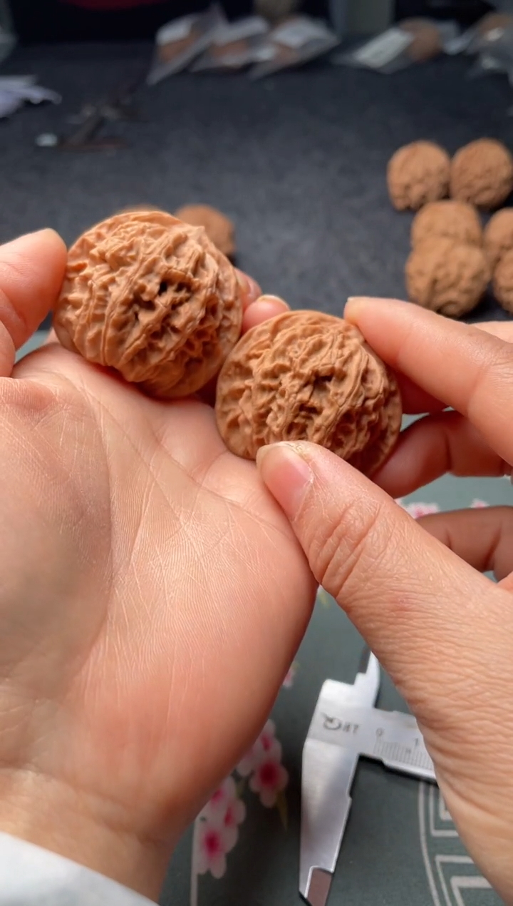 把件文玩核桃w198   盘龙纹    42尺