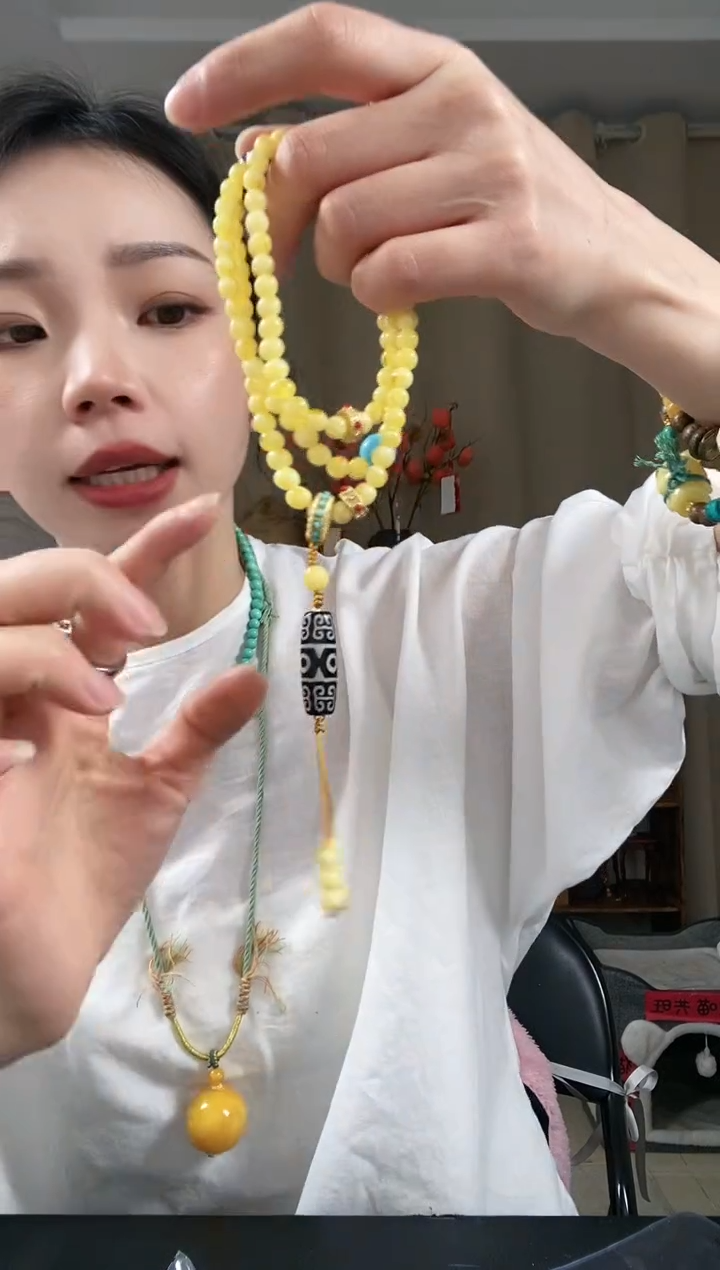 【闪购商品】琥珀颈饰未镶嵌E373EEEEE