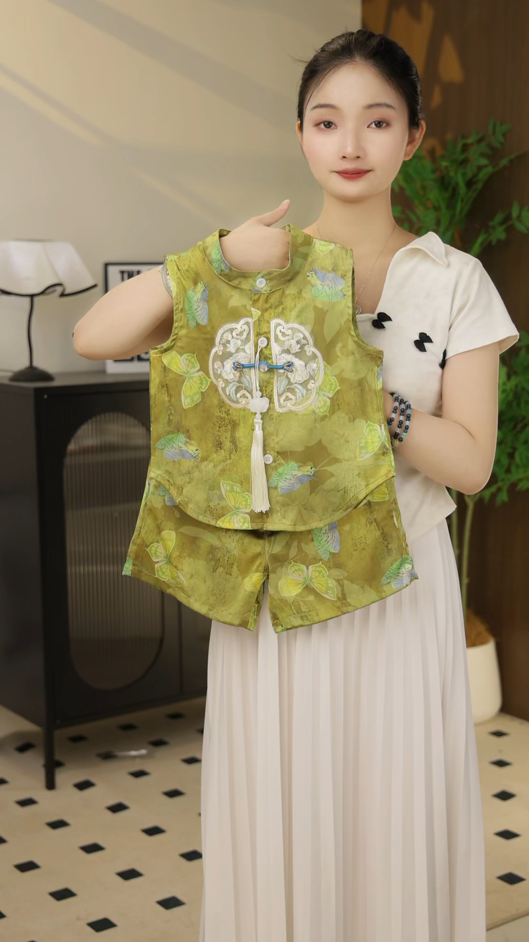 男童夏装套装新中式国风中小童无袖短裤宝夏季夏款两件套民族风潮