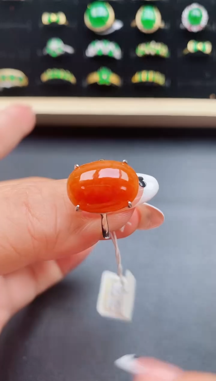 【闪购商品】翡翠戒指银S925镶嵌321321