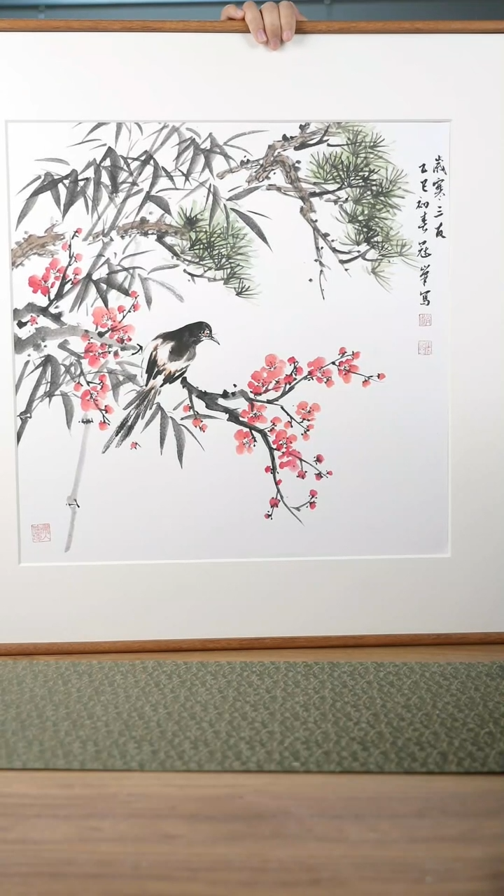 书法协会会员老师带框作品-