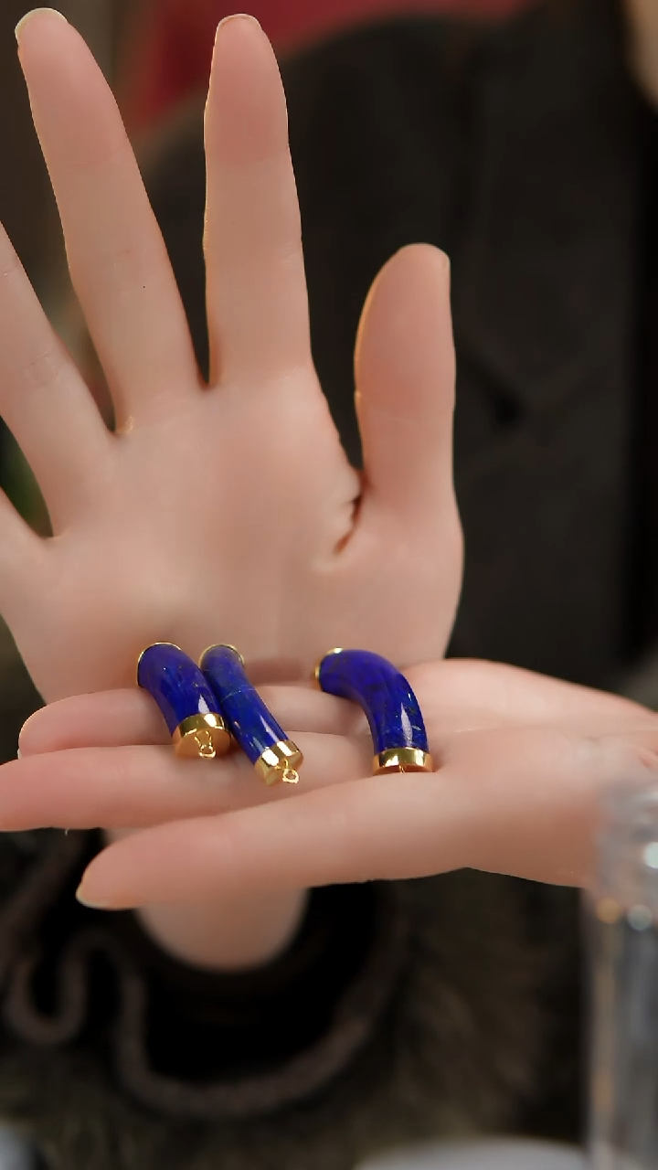 银S925镶嵌青金石配饰多样性发其一