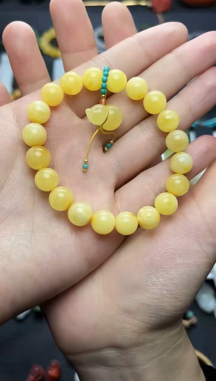 手串蜜蜡未镶嵌葫芦手串06