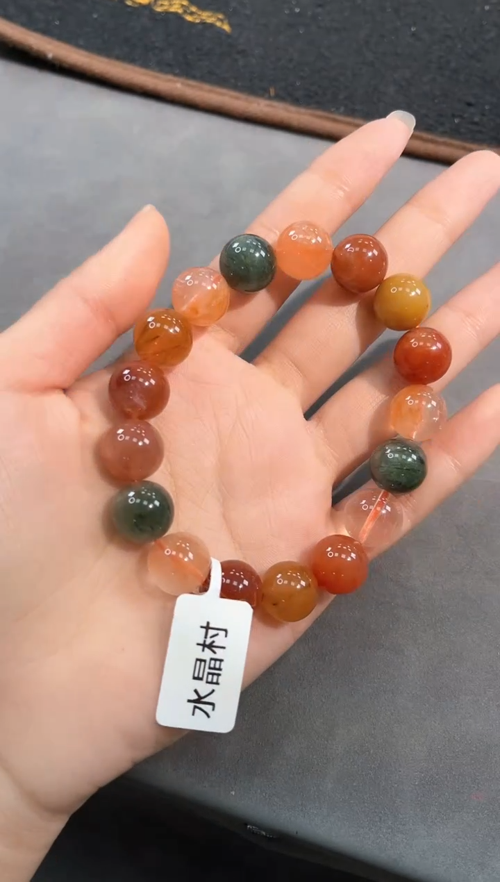 【闪购商品】发晶手链未镶嵌2号福禄寿单圈12mm