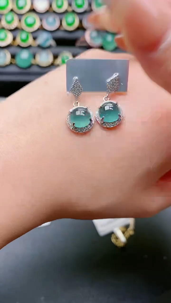【闪购商品】翡翠戒指银S925镶嵌1111111