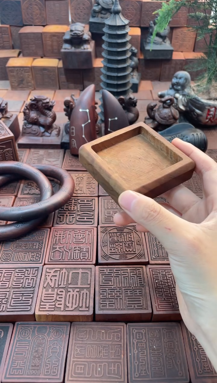 枣木6*6的底座桃木