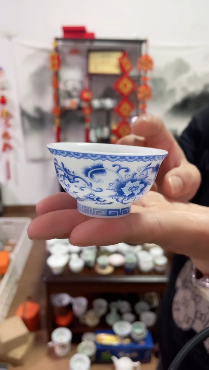 【闪购商品】【瓷心匠物】直播间福利专款冰厂枝莲杯