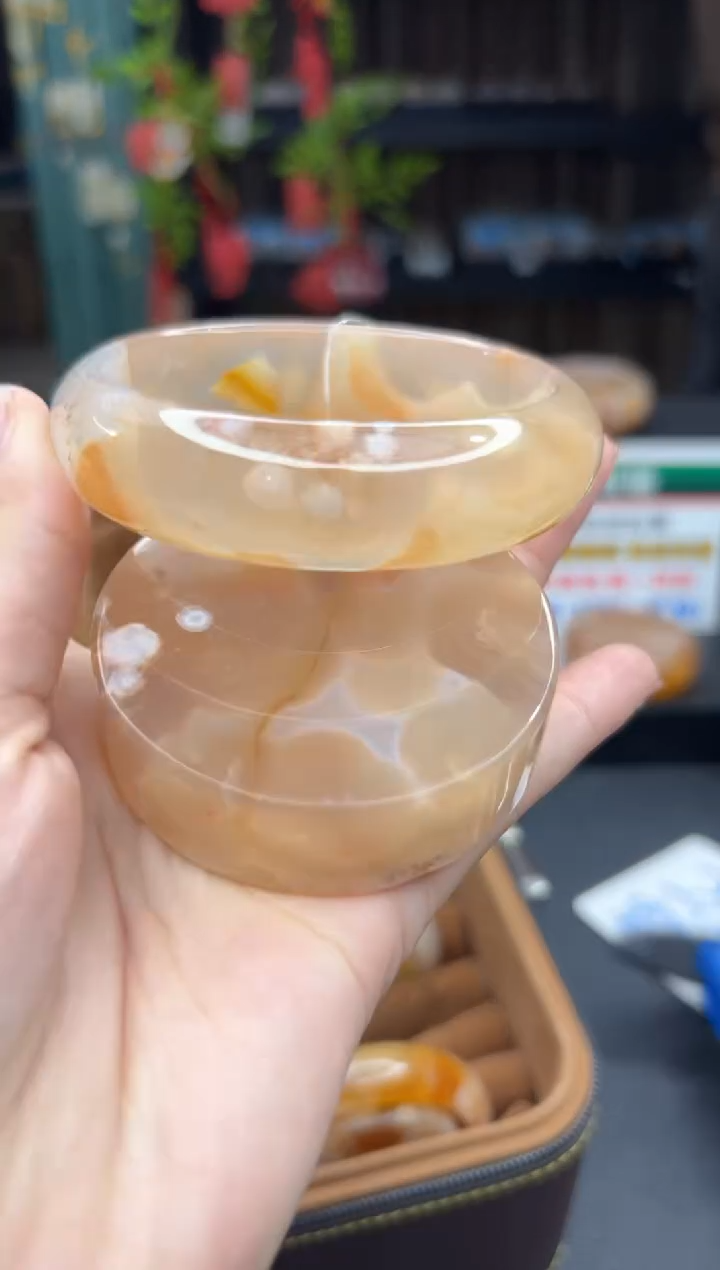 【闪购商品】石英质玉手镯未镶嵌563（61圈赠送镯心）