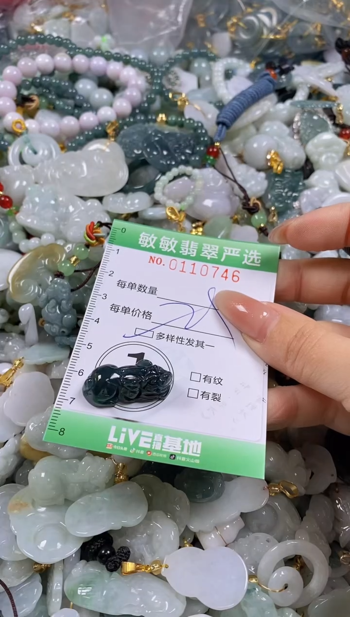 【闪购商品】翡翠颈饰未镶嵌闪购0110746多样性发其一