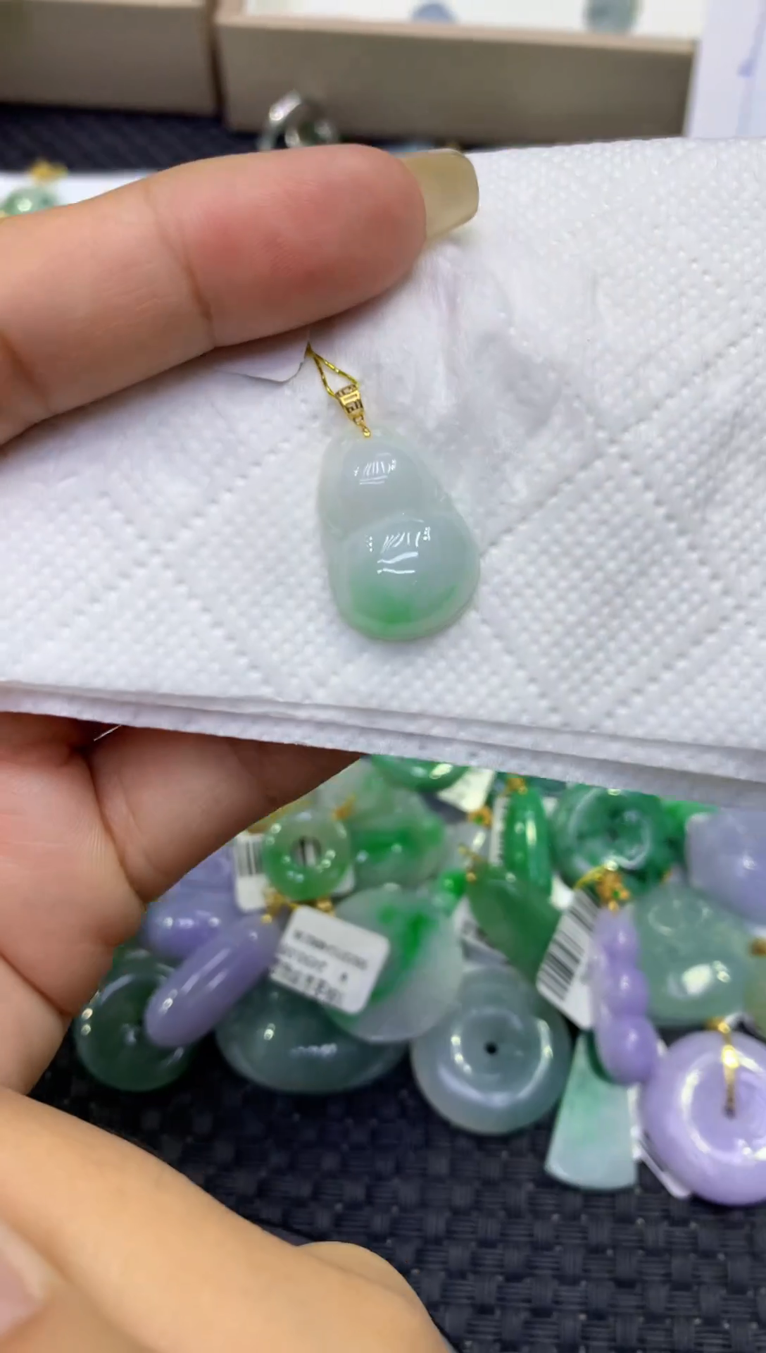 颈饰未镶嵌翡翠天然缅甸A货翡翠