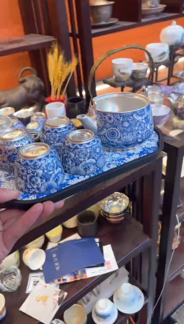 【闪购商品】@@@@@@@@@万花提梁一壶四杯带茶盘