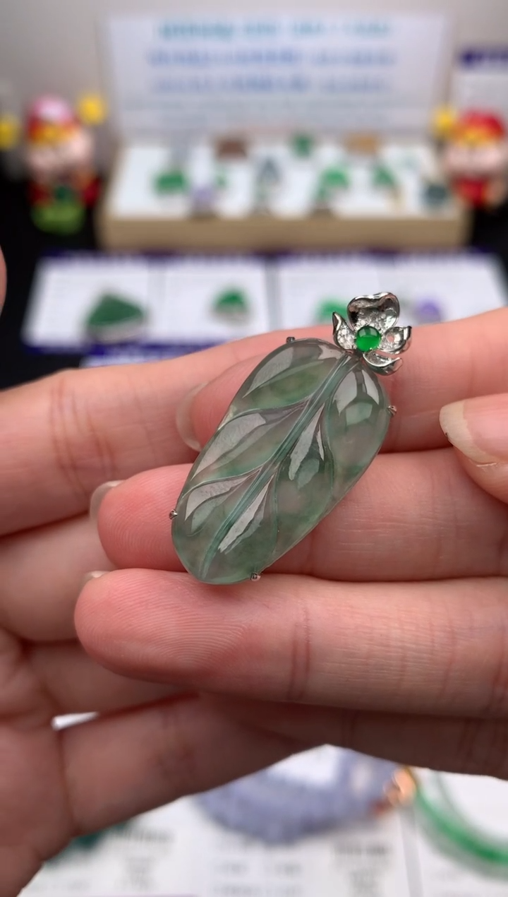 【闪购商品】定制翡翠18K金镶嵌模式推广期24小时鉴赏期