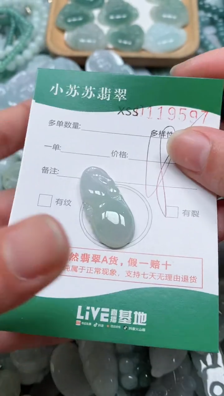 【闪购商品】翡翠颈饰未镶嵌闪购商品0119597