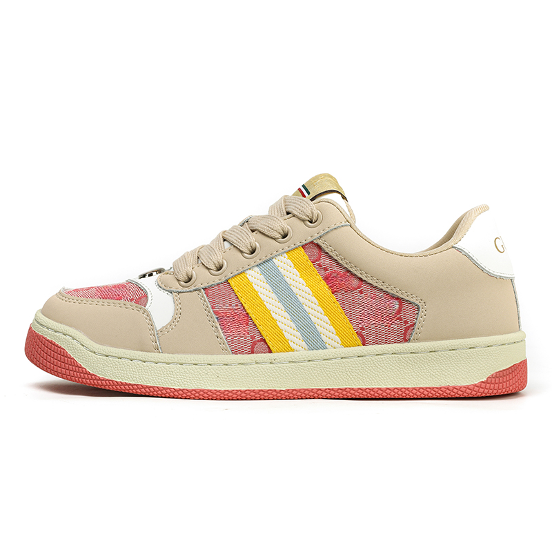 酷奇经典脏脏杏粉女低帮百搭板鞋运动鞋复古休闲鞋耐磨防滑钧霖