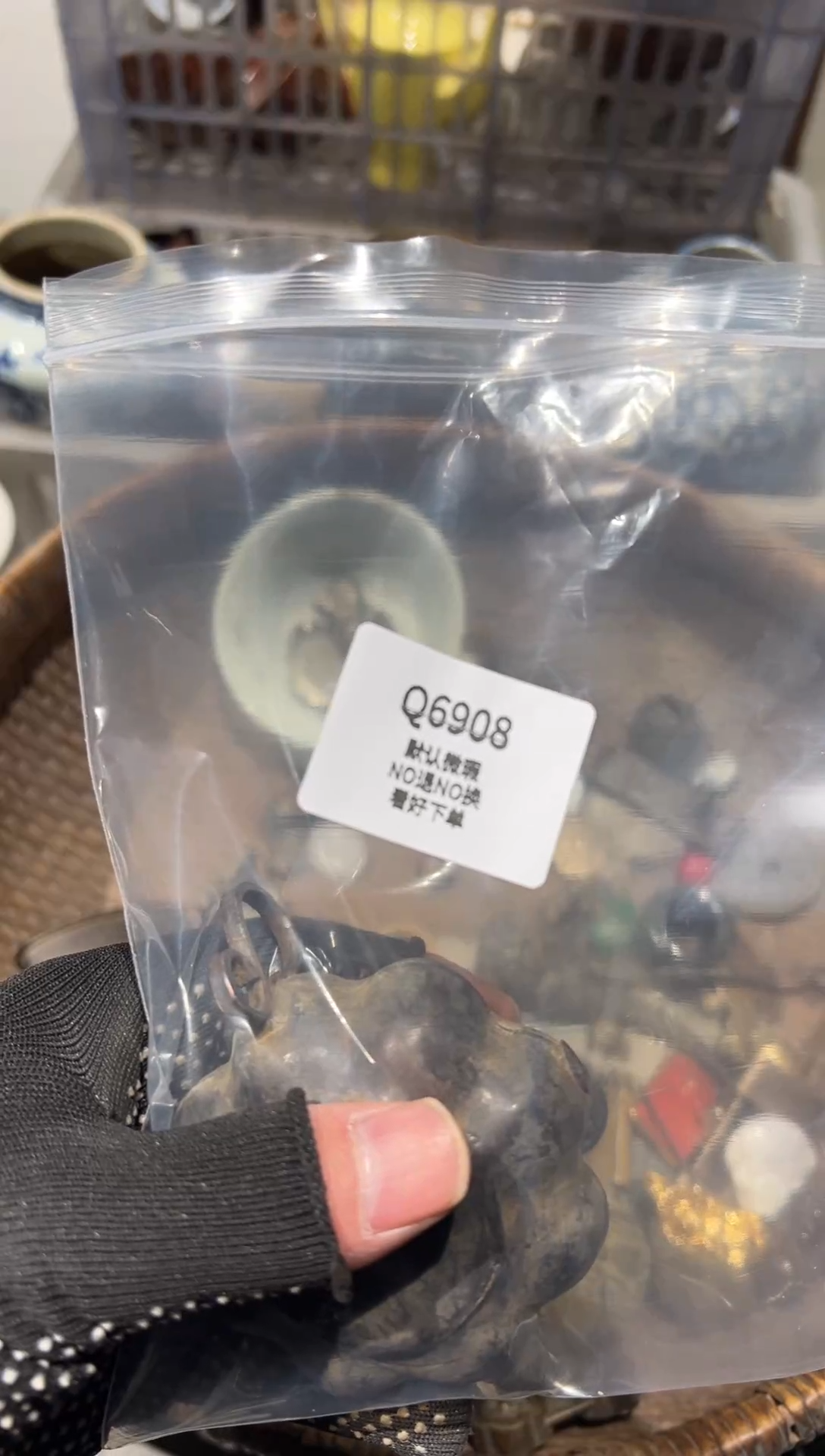 繁**尘秒拍秒付瓷铜摆件