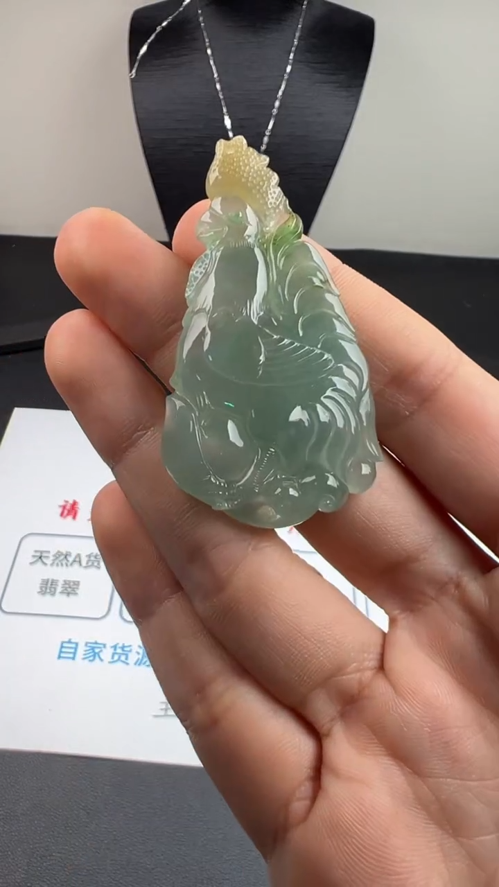 吊坠(不含链)未镶嵌翡翠天然缅甸A货翡翠 公鸡