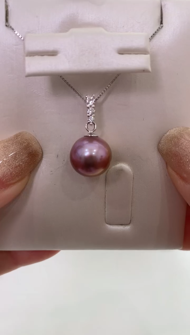 【闪购商品】淡水珍珠LL银S925镶嵌珍珠吊坠@@c1215
