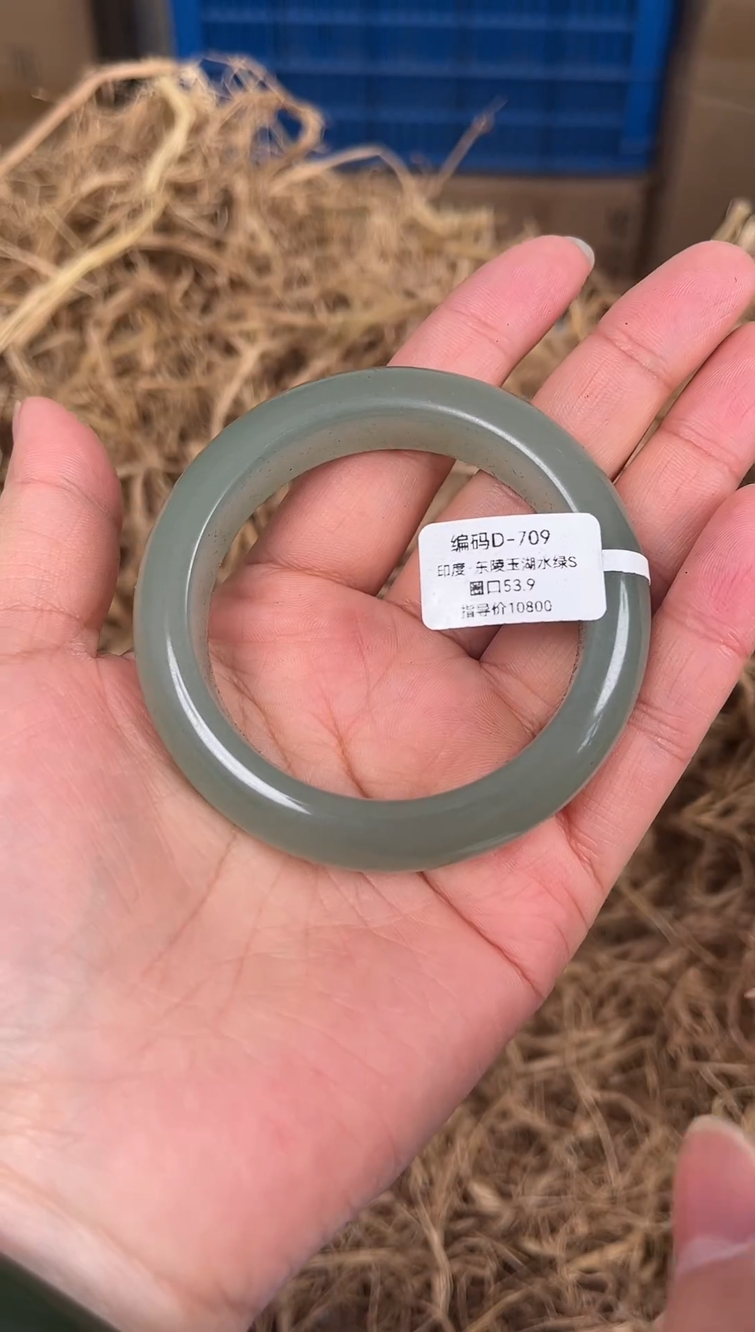 未镶嵌手镯石英质玉编码D709