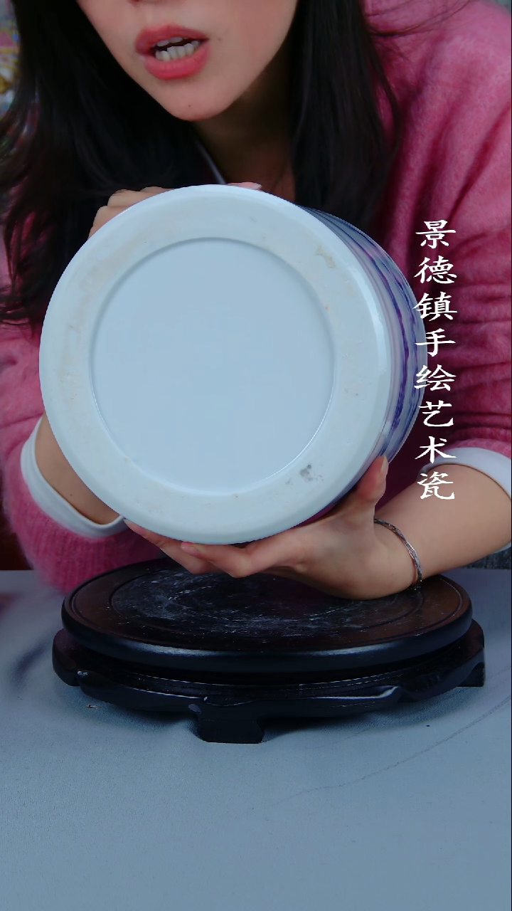 摆件陶瓷景德镇手工手绘陶瓷摆件333