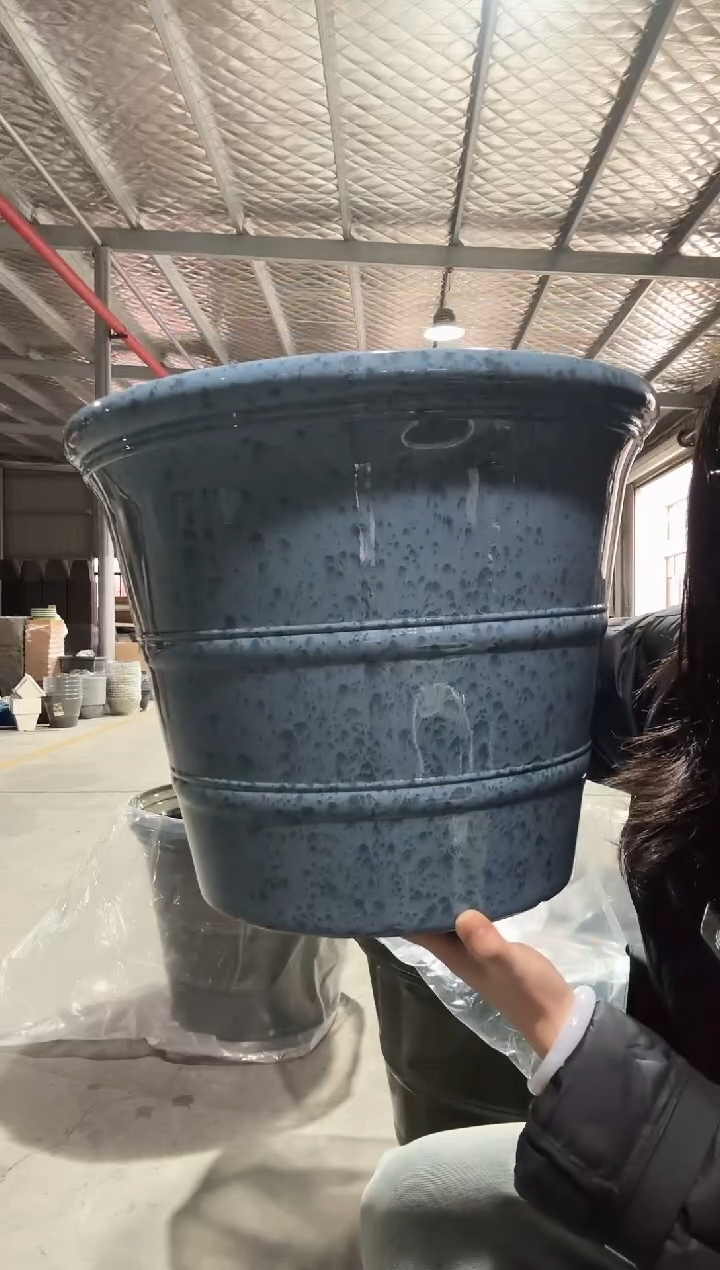 【闪购商品】塑料16寸两道筋蓝色无孔2只装