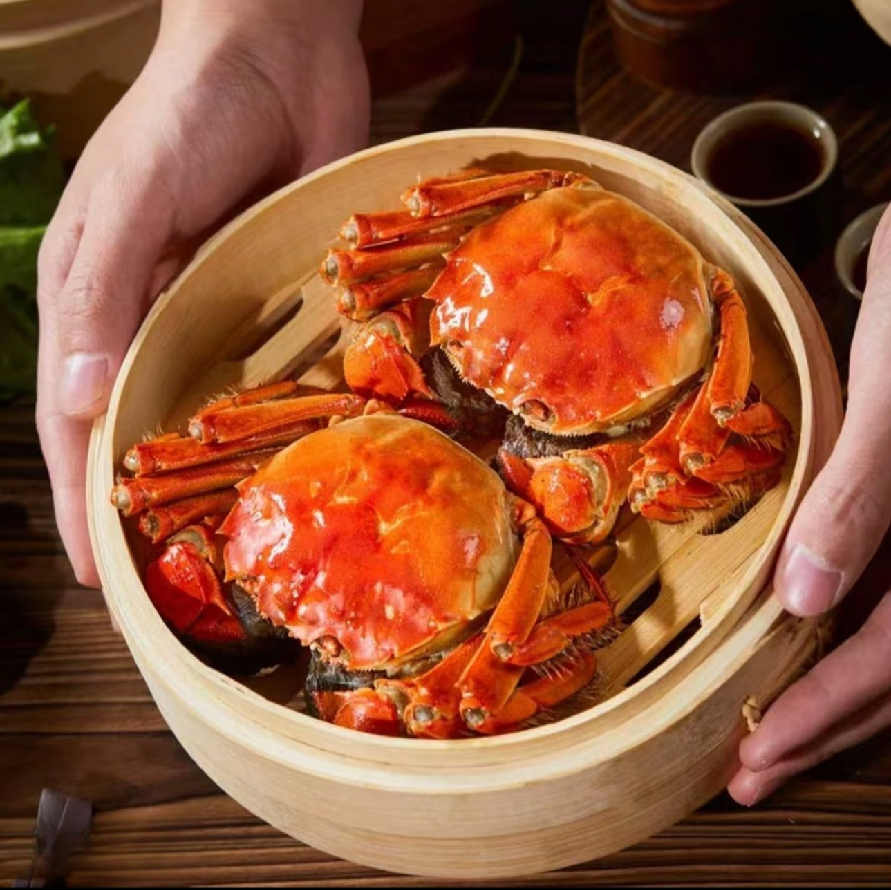  【精品全母蟹活蟹现发】 大号 江苏苏州精品金标大闸蟹 全母蟹 2.0-1.7两 全国顺丰包邮 买6只送4只 共10只NB