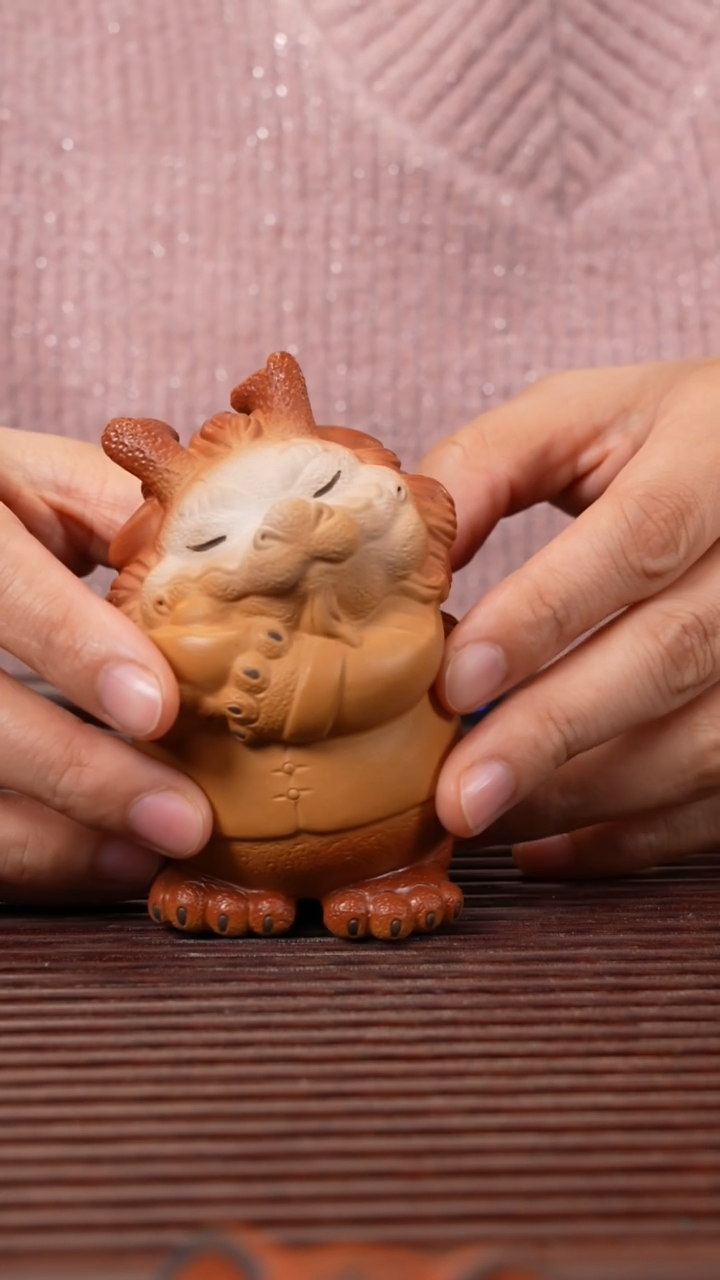 【闪购商品】紫砂茶宠财迷小龙
