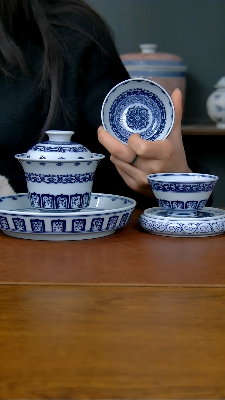 【闪购商品】陶瓷宝相五件套+           