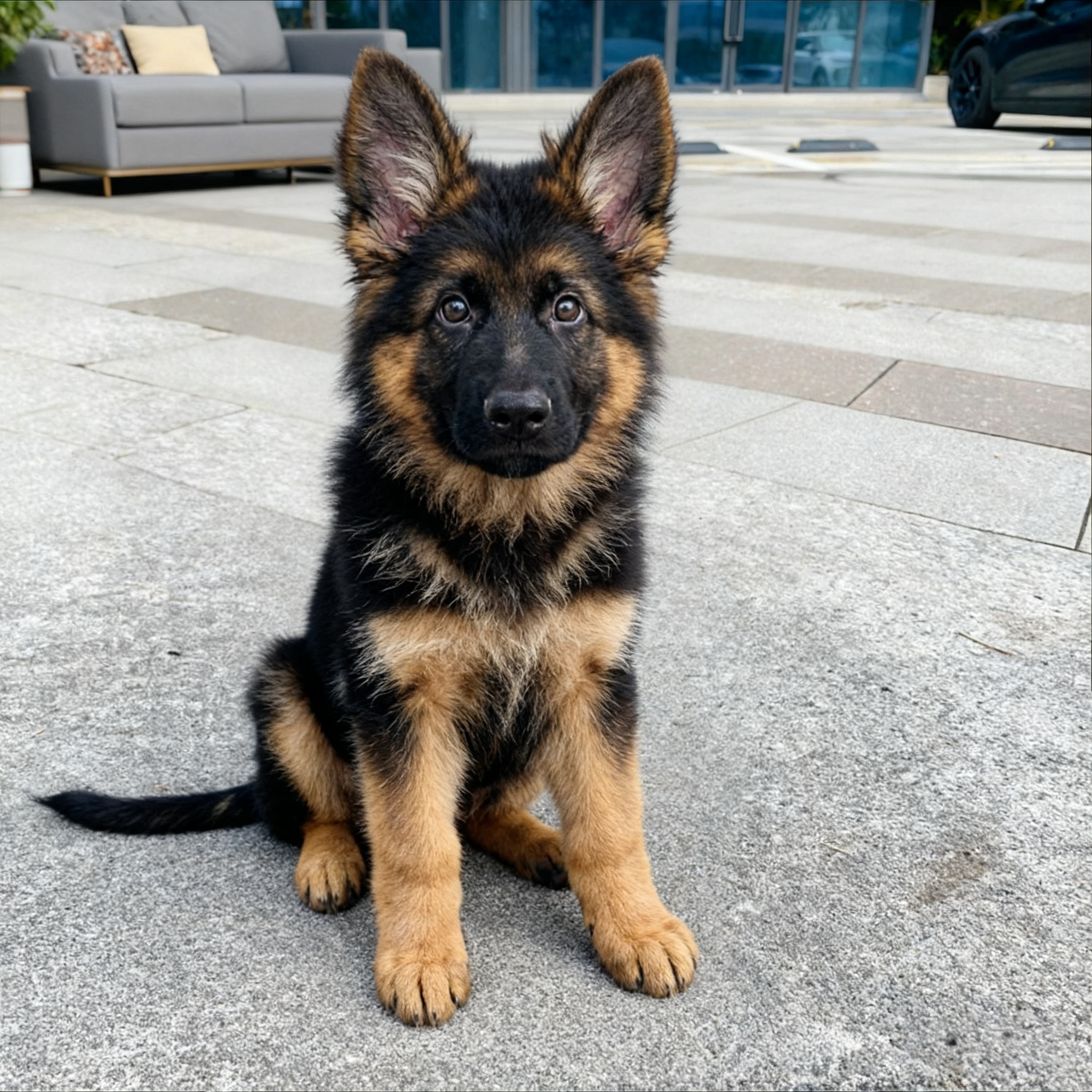 德牧幼犬霸气猛犬看家犬大型犬狼狗警犬狗狗活体弓背看家真狗