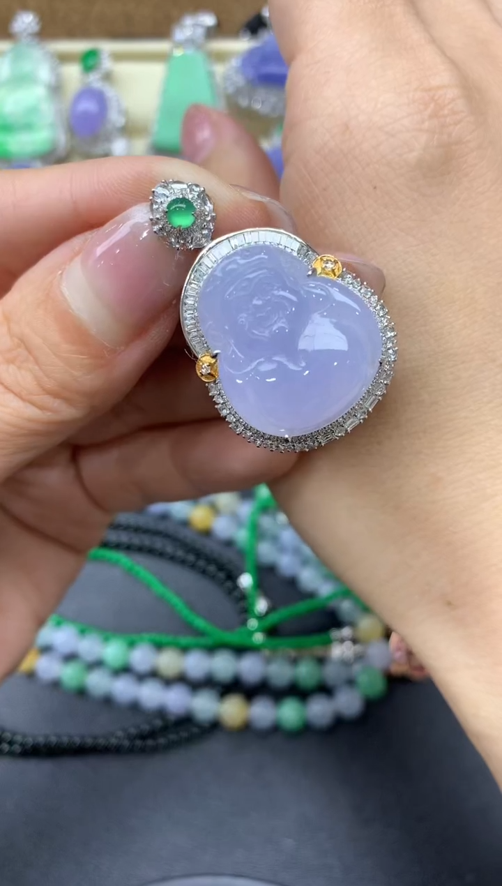 【闪购商品】翡翠颈饰18K金镶嵌582-中国好珍宝