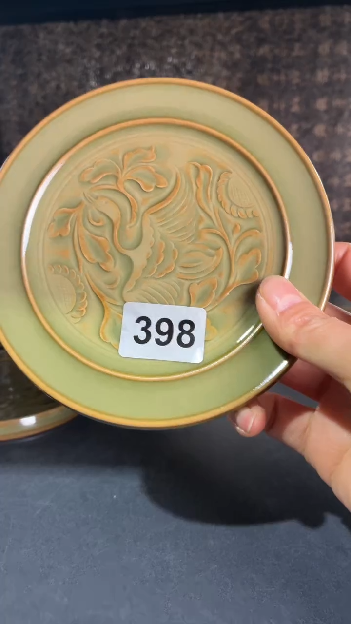 耀州窑仰山凤凰壶承398