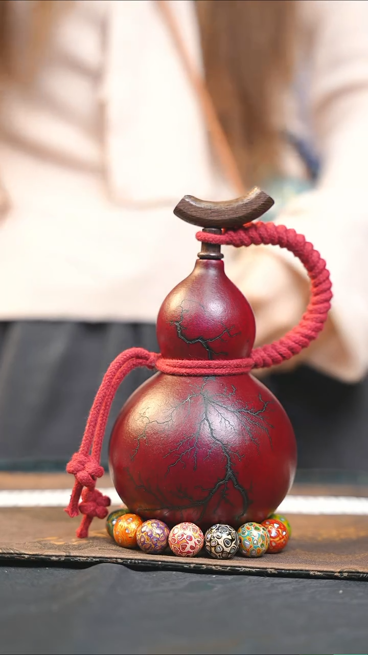 【闪购商品】WE207大漆酒葫芦不包手串及旋转底座