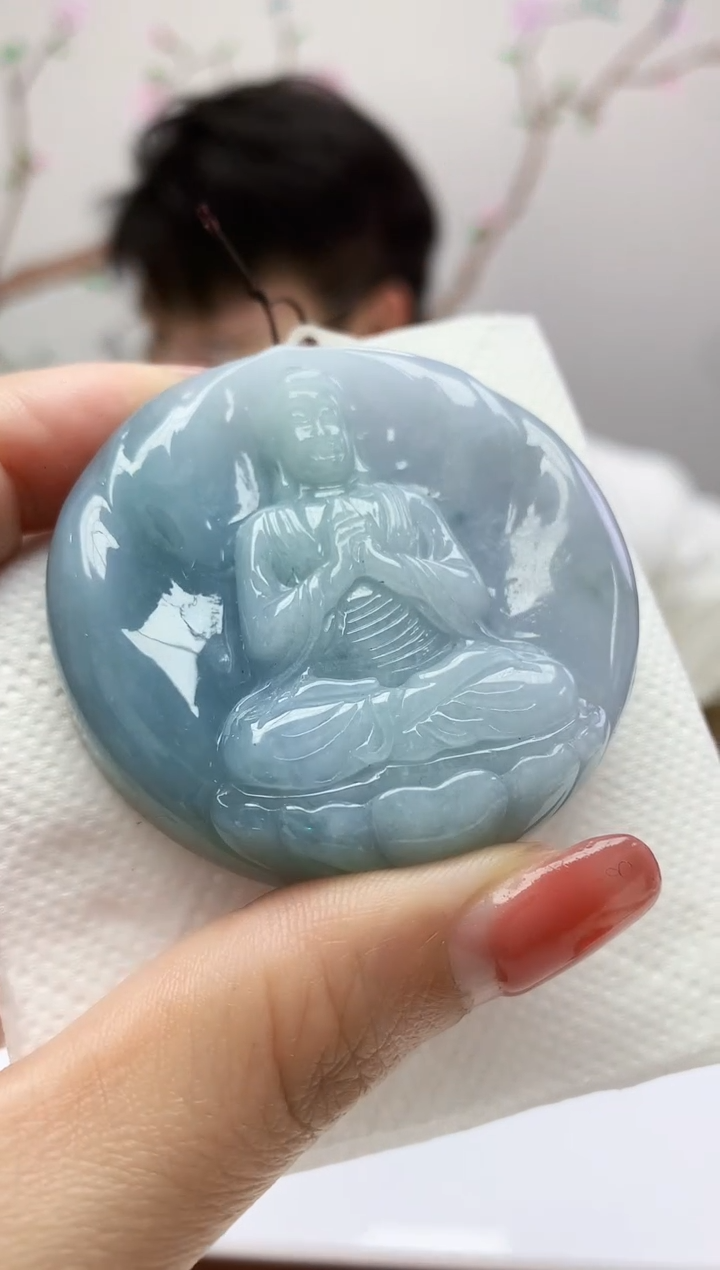 定制翡翠未镶嵌005xm-毛货挂件66