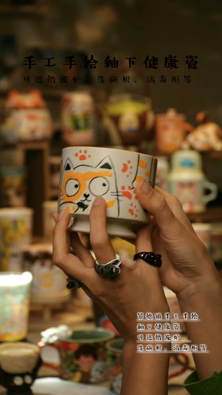 【闪购商品】杯陶瓷景德镇高温釉下彩&A399