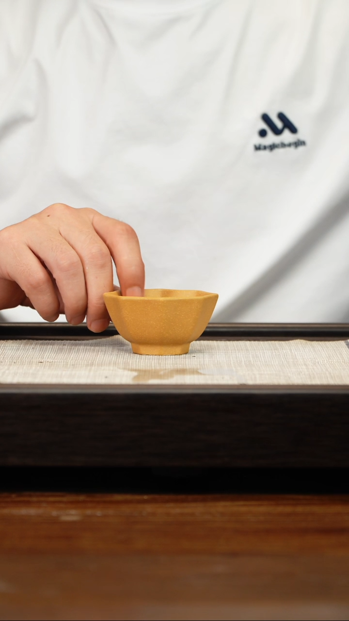 茶壶紫砂黄金段八方杯