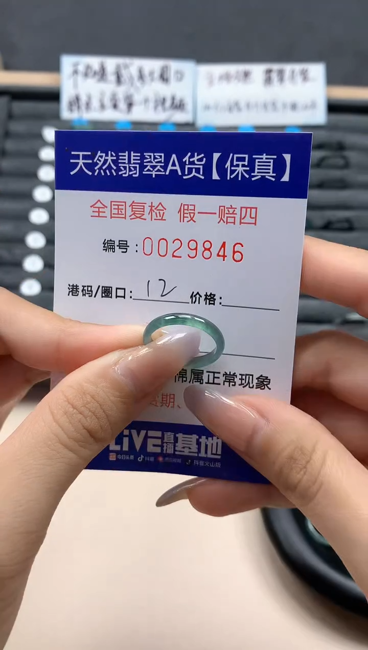 【闪购商品】翡翠戒指未镶嵌天然29846