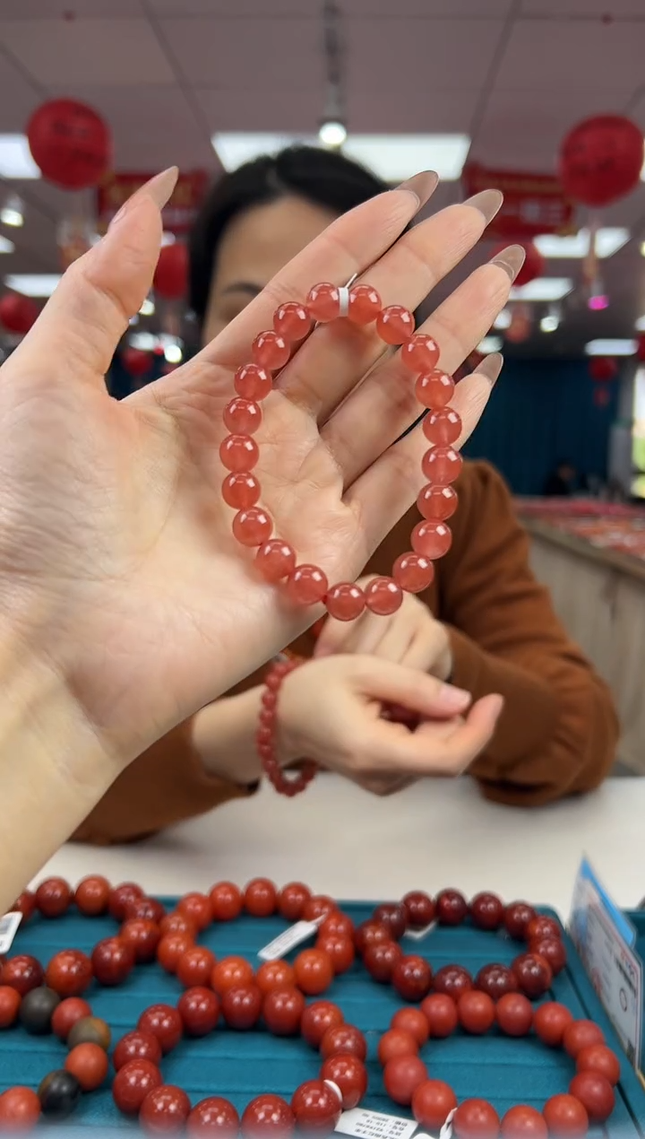 【闪购商品】南红玛瑙手串未镶嵌2.16-（多样式）