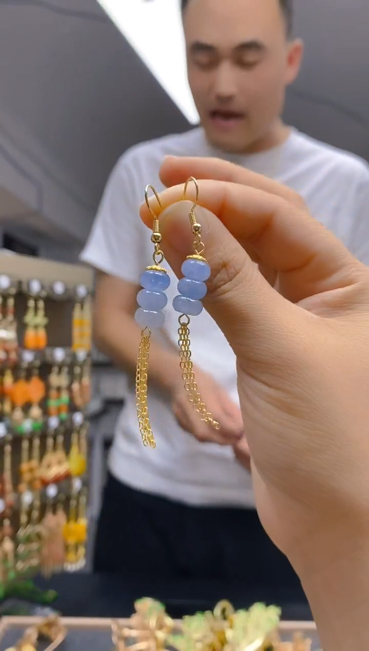 【闪购商品】玛瑙/玉髓耳饰合金013玛瑙饰品