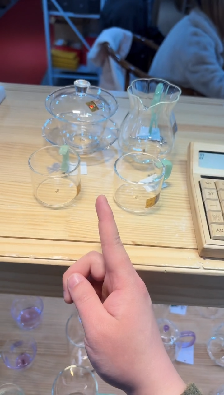 【闪购商品】禾器荷叶盖碗透明+禾器曼妍浅玉+清禾浅玉