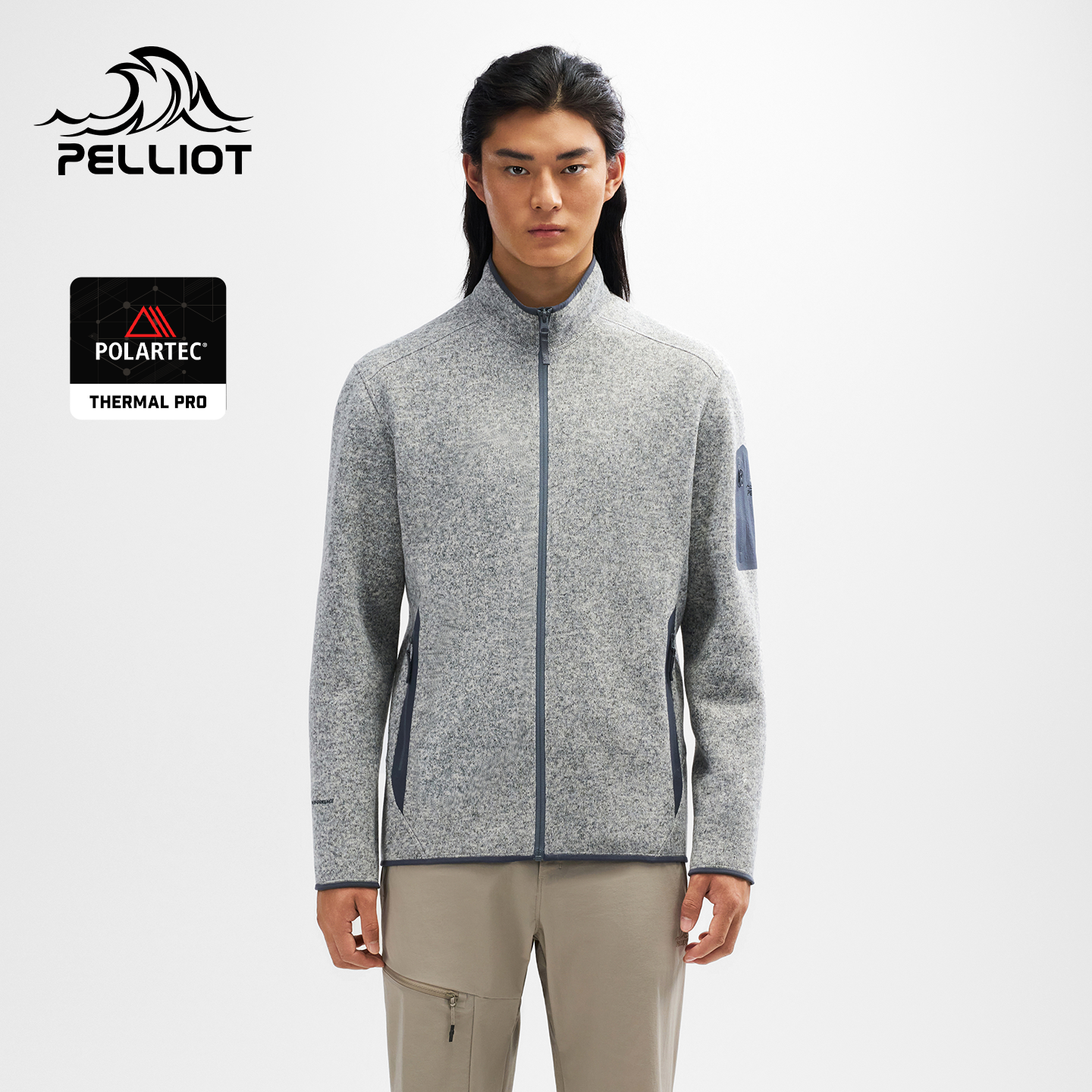 【P系列】伯希和户外抓绒外套男秋季新款Polartec保暖内胆登山服