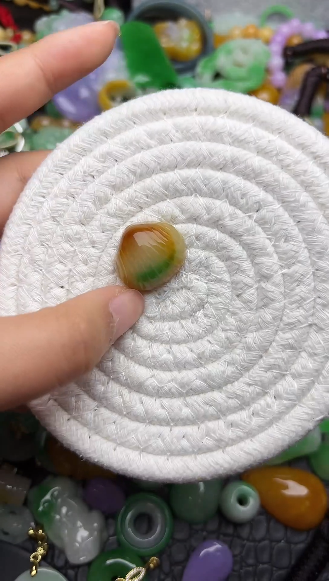 颈饰未镶嵌翡翠缅甸翡翠吊坠