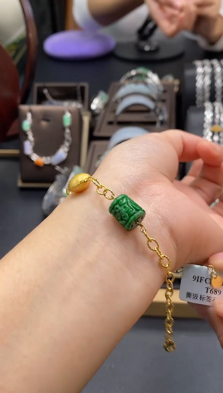 颈饰银S925镶嵌翡翠12791