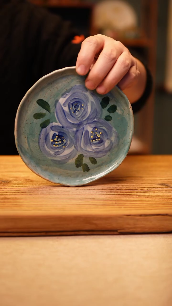 【闪购商品】@@陶园瓷舍@@纯手工手绘@高温釉下彩