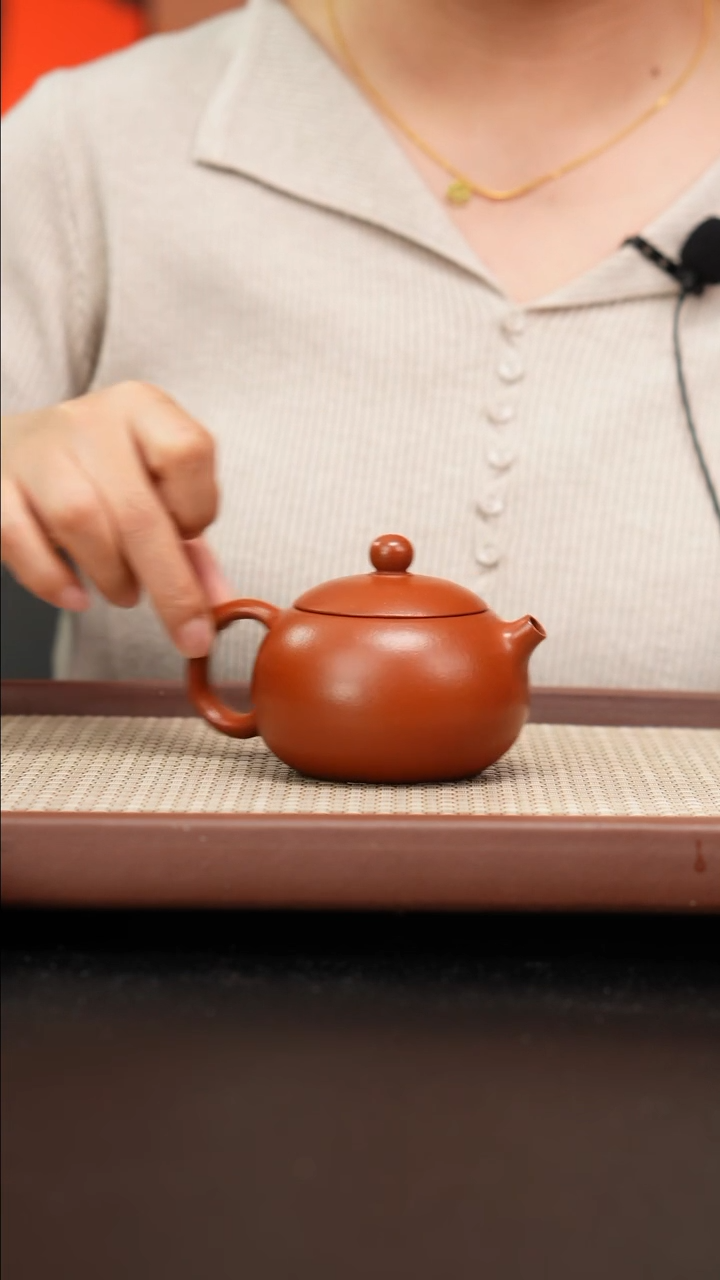 【闪购商品】紫砂茶壶全手工铁芯朱泥西施150