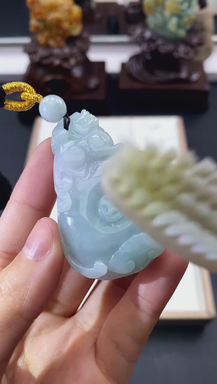 颈饰未镶嵌翡翠天然缅甸A货翡翠